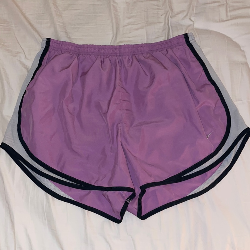 Purple Nike shorts